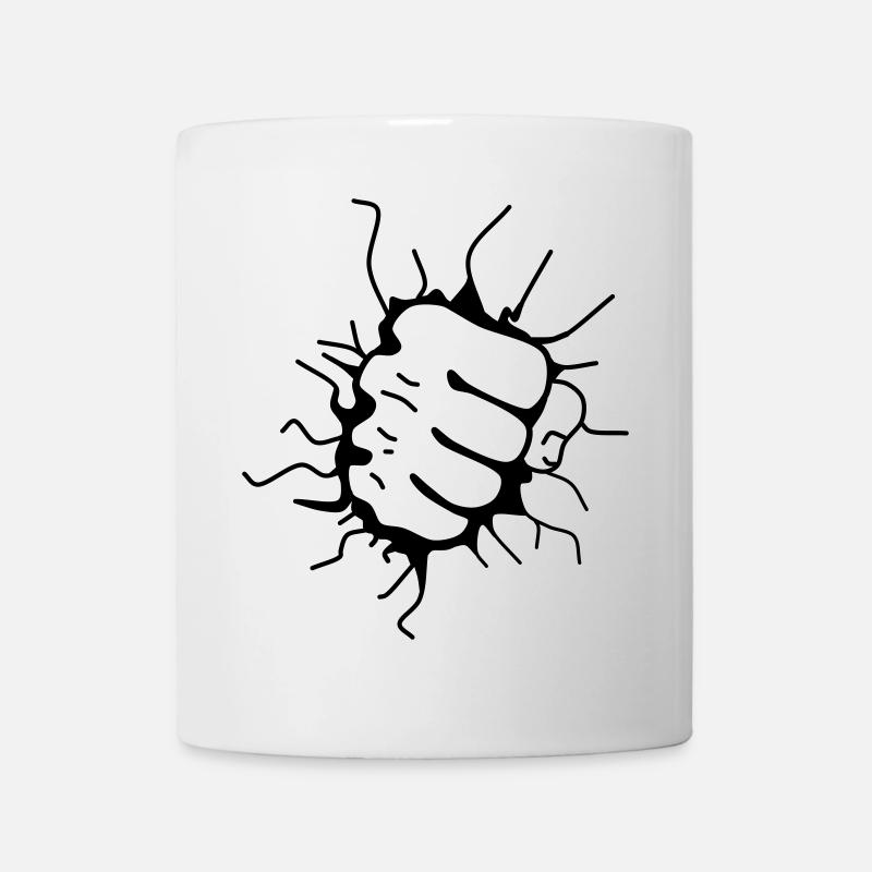 Poing Poing Poing Poing Poing - Mug blanc - blanc