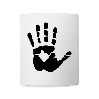 Handprint, high five - Mug - white - Front