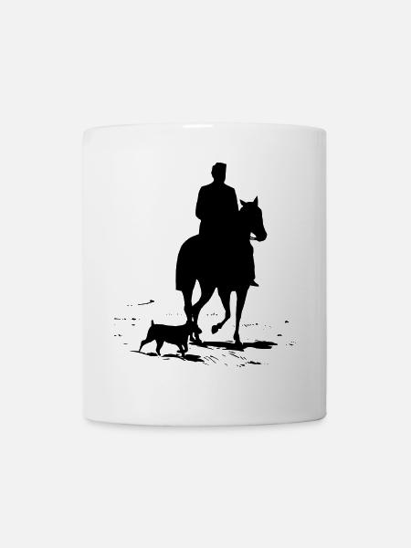 Hund und Pferd - Tasse - Weiß