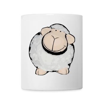 Schaf - Tasse - Weiß - Vorne