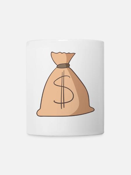 Geld - Tasse - Weiß