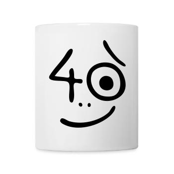 40 Jahre - Na und? - Tasse - Weiß - Vorne