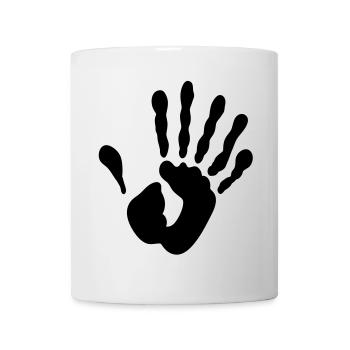 Alien Hand - Tasse - Weiß - Vorne