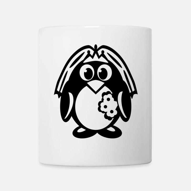pinguinbraut - Tasse - Weiß
