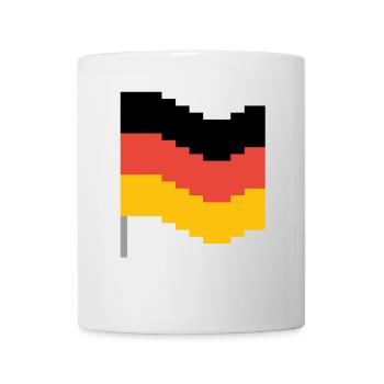 Germany flag in pixel art - Mug - white - Front