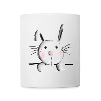 Knuffiger Hase - Häschen - Hasen - Kaninchen - Tasse - Weiß - Vorne