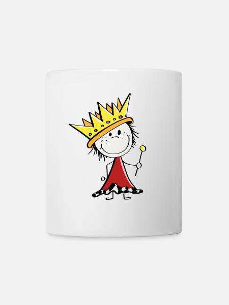 Süßer kleiner König - Könige - Strichmännchen - Tasse - Weiß