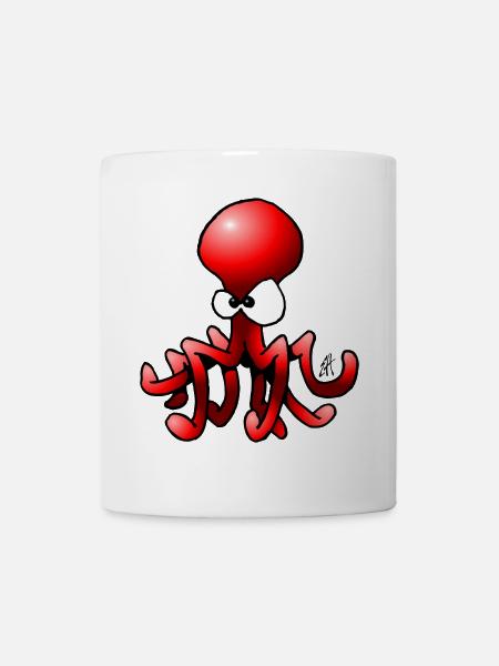 Poulpe - Pieuvre - Mug blanc - blanc