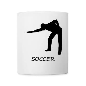 Mauvais football de snooker - Mug blanc - blanc - Devant