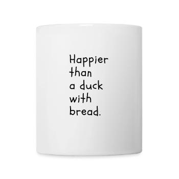 Canard heureux - Mug blanc - blanc - Devant