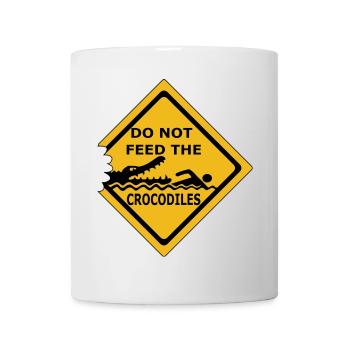 Do not feed crocodiles - Mug - white - Front