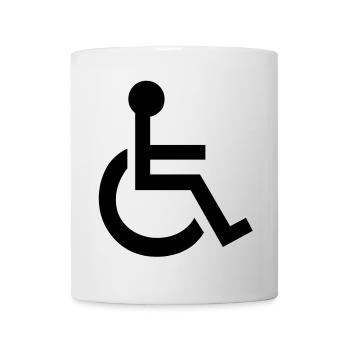Disabled Wheelchair Symbol - Mug - white - Front