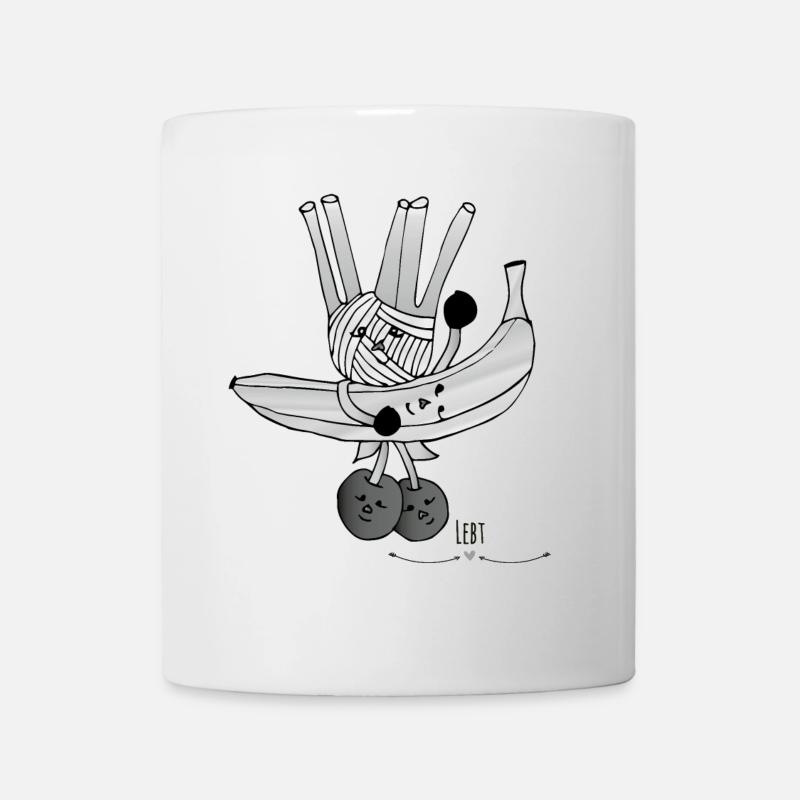 Surfeur de fruits et légumes - Mug blanc - blanc