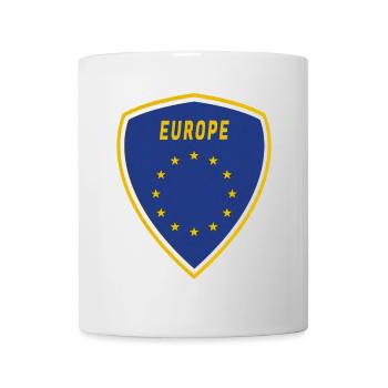 Europe coat of arms / flag gift emblem Europeans - Mug - white - Front