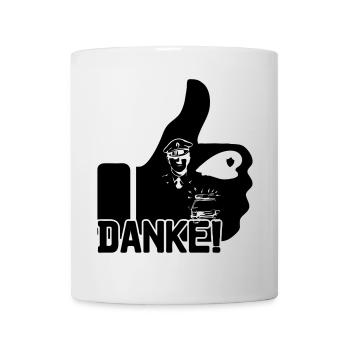 Danke Polizei Polizist Polizisten Spruch Geschenk - Tasse - Weiß - Vorne