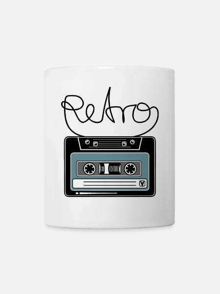 Kassette Retro Mixtape Bandsalat - Tasse - Weiß