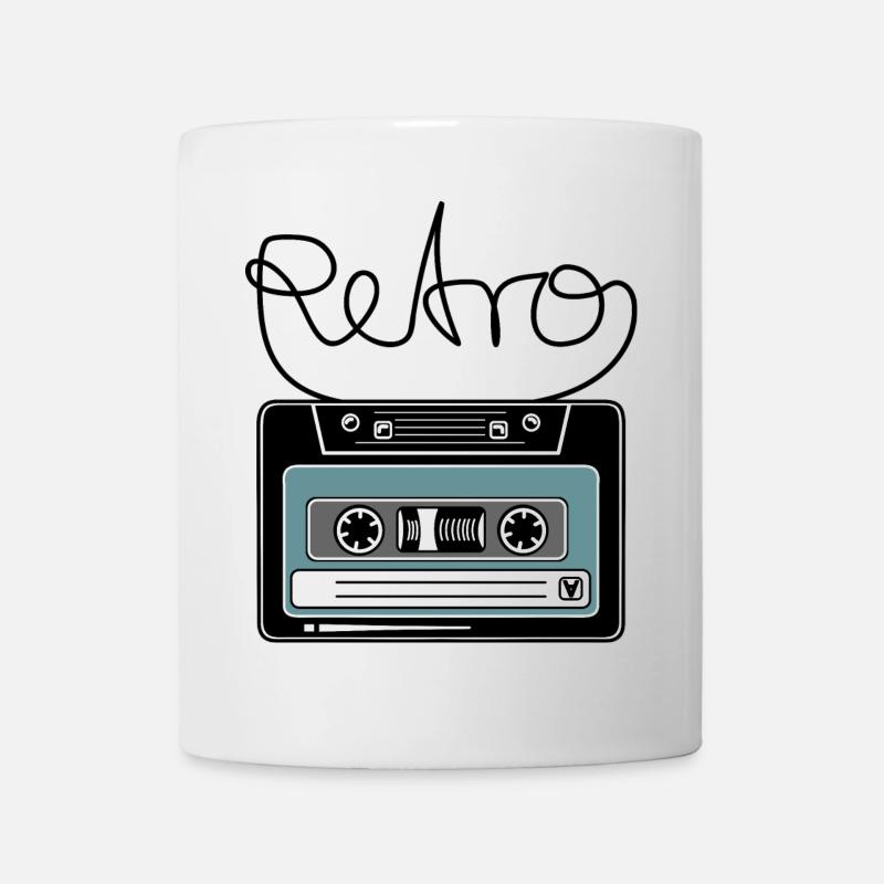 Cassette Retro Mixtape Band Salad - Mug - white