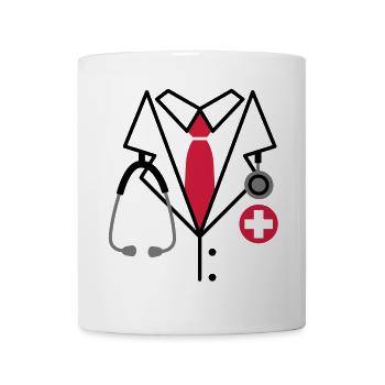 Doctor, Doctor Costume - Mug - white - Front