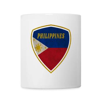 Philippinen Wappen Vintage Geschenk Flagge Manila - Tasse - Weiß - Vorne