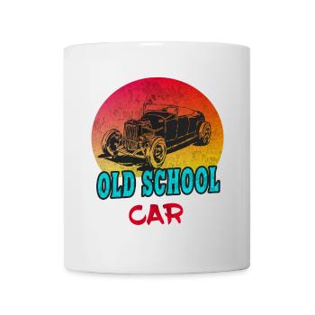 Old School Car Vintage / Cadeau Voiture de collection - Mug blanc - blanc - Devant