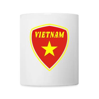 Vietnam Wappen Geschenk Hanoi Südostasien Asien - Tasse - Weiß - Vorne