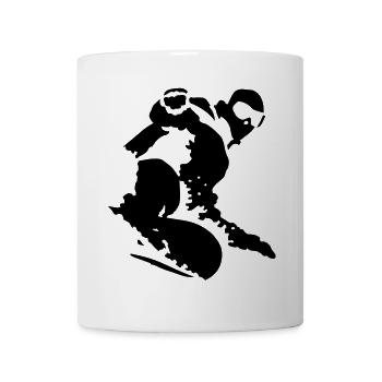 Snowboarding - Tasse - Weiß - Vorne