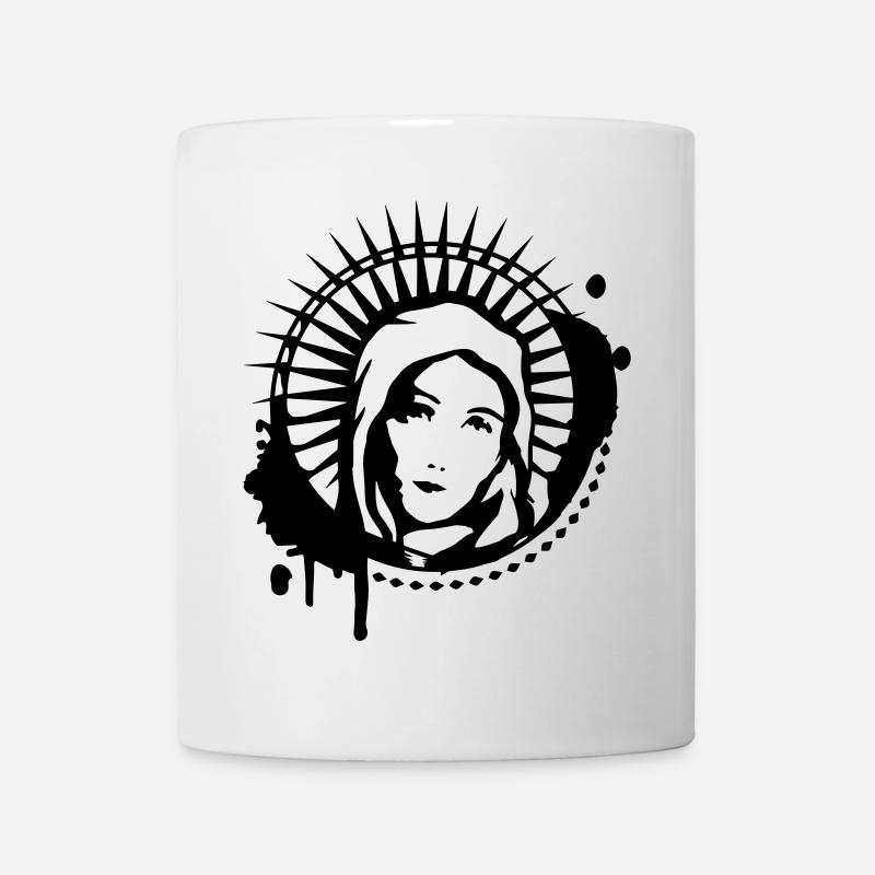 Un portrait de la Sainte Vierge Sainte Marie - Mug blanc - blanc