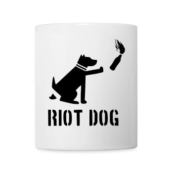 riot dog - Mug - white - Front