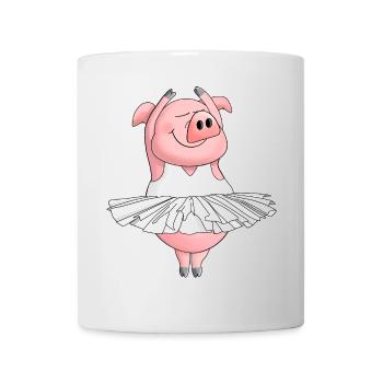 Ballett lustig - Tasse - Weiß - Vorne