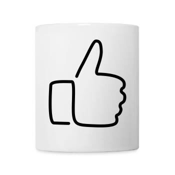 Daumen hoch! - Tasse - Weiß - Vorne