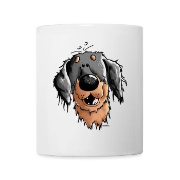Hovawart - Hovi - Cartoon - Tasse - Weiß - Vorne