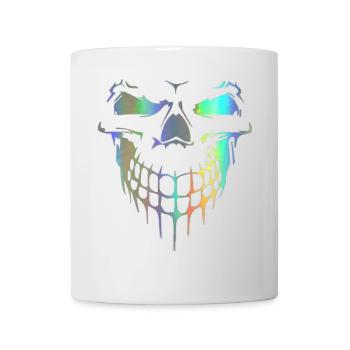 Totenkopf - Tasse - Weiß - Vorne