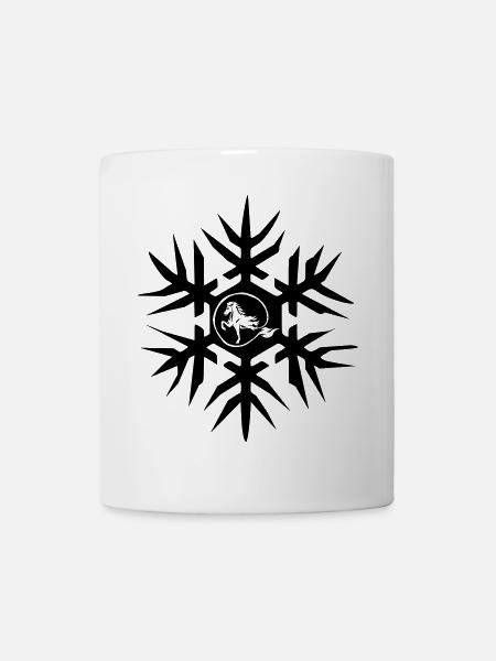 Islandpferd im Eiskristall Winterisi - Mug - white