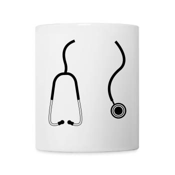 doctor stethoscope - Mug - white - Front