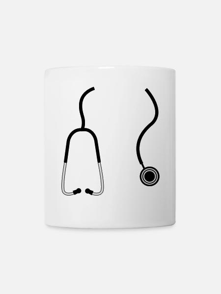 médecin docteur - Mug blanc - blanc