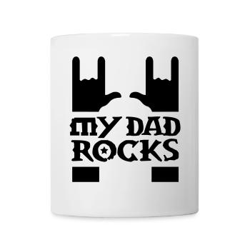 papa - mes roches de papa - Mug blanc - blanc - Devant