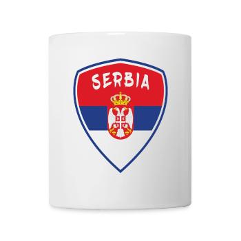 Serbie Armoiries Conception / Cadeau De Belgrade Balkans - Mug blanc - blanc - Devant