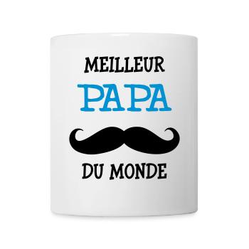 Meilleur Papa du Monde - Mug blanc - blanc - Devant