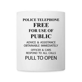 police box text - Tasse - Weiß - Vorne