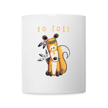 So Foxy Fuchs Im Indianer Kostüm I Rotfuchs - Tasse - Weiß - Vorne