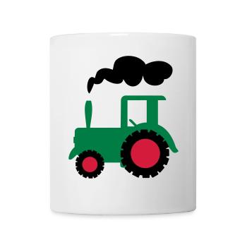 traktor trecker landwirtschaft - Tasse - Weiß - Vorne