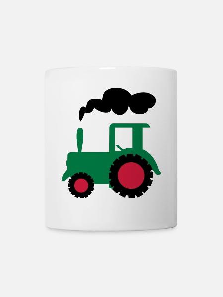 traktor trecker landwirtschaft - Tasse - Weiß