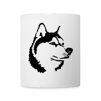 husky - Mug blanc - blanc - Devant