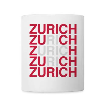 ZURICH Swiss Flag - Schweiz - Switzerland - Suisse - Mug - white - Front