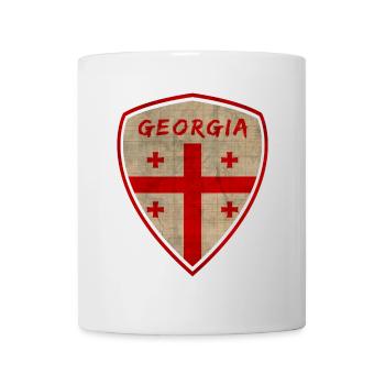 Géorgie Vintage Armoiries / Cadeau Tbilissi - Mug blanc - blanc - Devant