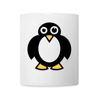 Lustiger Pinguin - Tasse - Weiß - Vorne