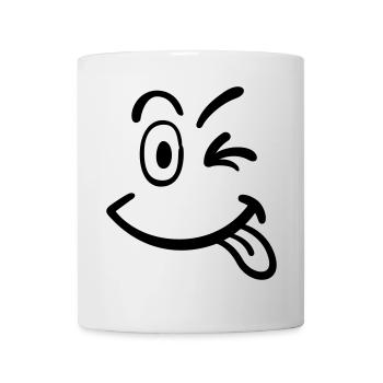 smiley - Tasse - Weiß - Vorne