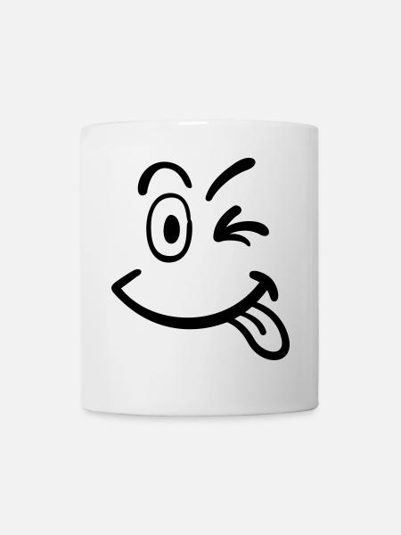 smiley - Mug blanc - blanc