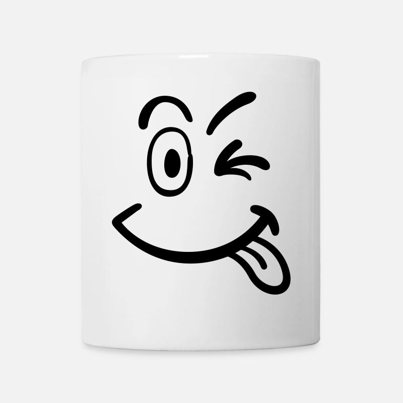 smiley - Tasse - Weiß