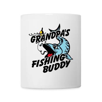 Compagnon de pêche de grand-père | Pêche avec papy - Mug blanc - blanc - Devant